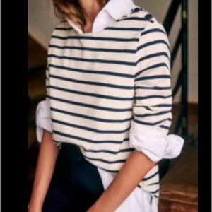 Sezane Colette Marinière Striped Top. - Size S (Free Gift Tote)